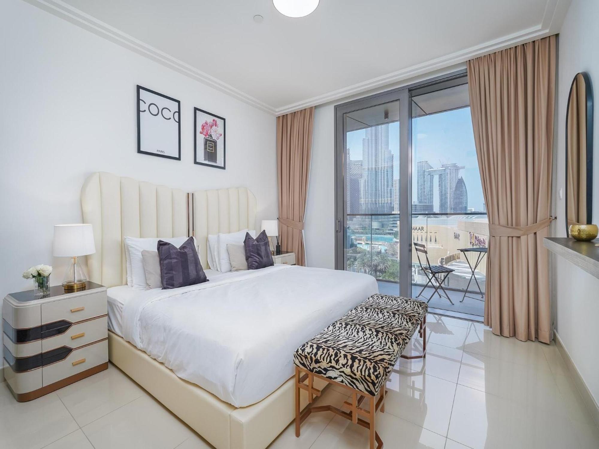 Luxurious Stylish Apartments Across Dubai Mall Burj Khalifa City Views Exterior photo